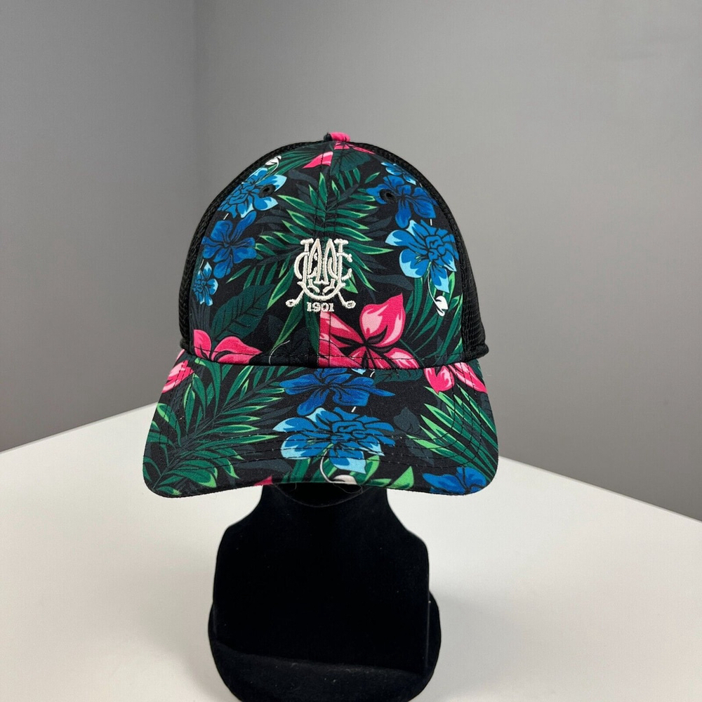 New Era Pink Floral Hat Flat Brim